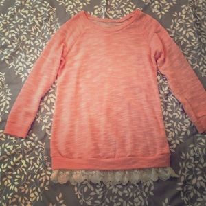 Light orange pink sweater